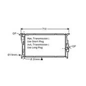 Radiateur de refroidissement moteur pour BMW Serie 1 E87 2007-2011, OEM: 17117788903, Neuf