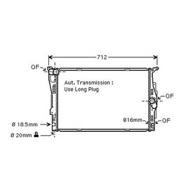 Radiateur de refroidissement moteur pour BMW X1 E84 ph.1 2009-2012, OEM: 17117542199, Neuf