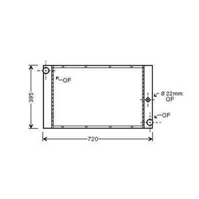 Radiateur de refroidissement moteur pour BMW Serie 5 E60-E61 2003-2007, OEM: 17117795138, Neuf