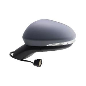 Rétroviseur gauche pour FORD MONDEO IV phase 2 depuis 2019, électrique, dégivrant, avec feu répétiteur, coque base noire, 6 PIN, Neuf à peindre