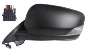 Rétroviseur gauche pour RENAULT KANGOO III phase 1 depuis 2021, électrique, noir, chauffant, avec feu, avec BLIS, asphérique, 8 broches, Neuf