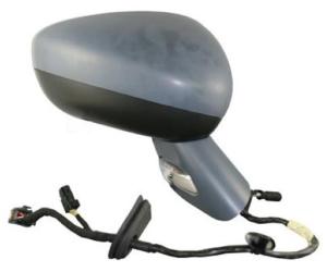 Rétroviseur gauche électrique pour CITROËN C3 II phase 2 2013-2016, dégivrant, avec feu, coque et base à peindre,9pin,Neuf à peindre