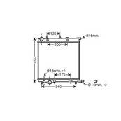 Radiateur de refroidissement moteur pour CITROËN C3 I ph.1 2002-2005, OEM: 1330Q5, Neuf