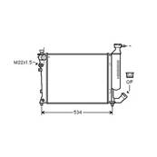 Radiateur de refroidissement moteur pour PEUGEOT 306 ph.2 1999-2001, OEM: 133051, Neuf