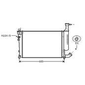 Radiateur de refroidissement moteur pour CITROËN BERLINGO I ph.1 1996-2002, OEM: 1330E1, Neuf