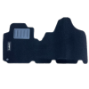 Kit 2 Tapis de sol Auto pour CITROEN JUMPY de 2007 à 2016, avec sigle JUMPY, moquette noire et clips, Neuf