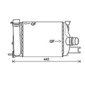 Intercooler pour DACIA SANDERO STEPWAY II ph.1 2012-2016, OEM: 144967634R, Neuf