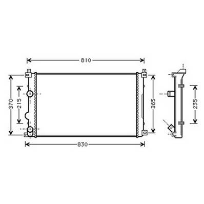Radiateur de refroidissement moteur pour NISSAN INTERSTAR ph.2 depuis 2003, OEM: 2140000QAH, Neuf