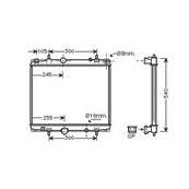 Radiateur de refroidissement moteur pour FIAT ULYSSE depuis 2002, OEM: 9632953080, Neuf