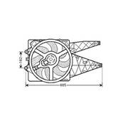 Groupe moto Ventilateur Radiateur pour ALFA ROMEO MITO 2008-2016, OEM: 51813582, Neuf