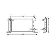 Radiateur de refroidissement moteur pour FIAT STILO 2001-2003, OEM: 51735217, Neuf