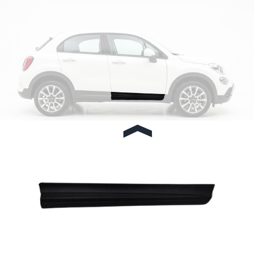 Moulure porte avant droite pour FIAT 500X 2018-2023, noire, Neuve