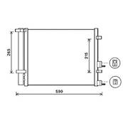Condenseur de Climatisation pour HYUNDAI i20 I ph.1 2009-2012, OEM: 976061J210, Neuf