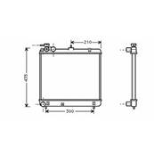 Radiateur de refroidissement moteur pour HYUNDAI ATOS 1998-2003, OEM: 2531002100, Neuf
