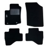 Kit 4 Tapis de sol Auto pour CITROEN C1 depuis 2014, avec sigle C1, moquette noire et clips, Neuf