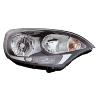 Phare Optique avant droit pour KIA RIO 2011-2014, corps noir, H1+H7, Neuf