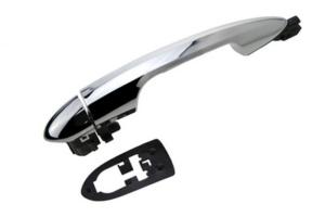 Poignée de porte avant droite pour LANCIA YPSILON ll ph.2 2015-2023, sans trou clé, Argentée