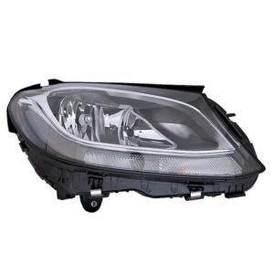Phare Optique avant droit à LED pour MERCEDES CLASSE C phase 2, 2018-2021 (W205), H7+H7+PWY24W, noir, Neuf
