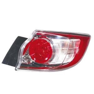 Feu arrière extérieur droit pour MAZDA 3 II 2009-2013, 5 portes, blanc/rouge, neuf