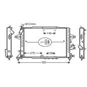 Radiateur de refroidissement moteur pour OPEL ASTRA H 2004-2007, OEM: 1300268, Neuf