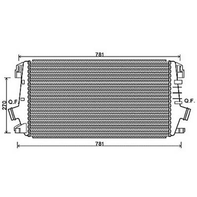 Intercooler pour OPEL ASTRA H 2007-2009, OEM: 1302133, Neuf