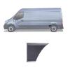 Moulure bouchon latérale sur aile arrière gauche pour RENAULT MASTER III phase 1, 2010-2014, Noire, Neuve