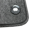 Tapis de sol Auto pour PEUGEOT EXPERT depuis 2016, avec sigle EXPERT, moquette noire et clips, Neuf