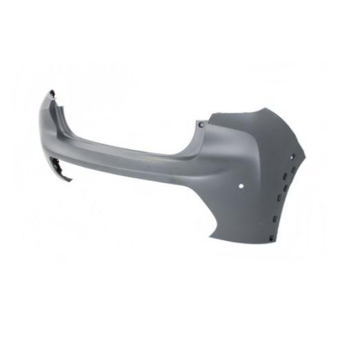 Pare-chocs arrière pour PEUGEOT 208 II phase 2 depuis 2023, avec trous radar + Supports, empreintes caméra + PARK ASSIST, trous moulure, Mod. GT-LINE, Neuf à peindre