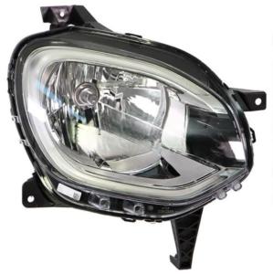 Phare droit pour RENAULT TWINGO III phase 2 depuis 2019, H4-PY21W, avec feu de jour à LED, Prédisposé pour réglage électrique, Neuf