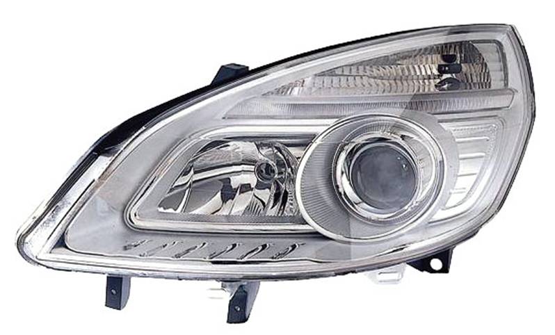 Phare Optique avant gauche RENAULT SCENIC II phase 2, 2006-2009 Neuf noir  bloc projecteur principal