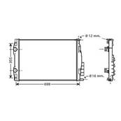 Radiateur de refroidissement moteur pour RENAULT MÉGANE II ph.2 2006-2009, OEM: 8200325007, Neuf