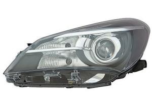 Phare Optique avant gauche pour TOYOTA YARIS III phase 2, 2014-2016, HIR 2, réglage électrique, fond noir, Neuf