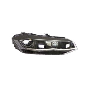 Phare droit pour VOLKSWAGEN POLO VI phase 1 2017-2021, électrique, moteur, sans unité de contrôle, bord chromé, full LED, montage Valeo, Neuf
