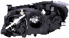 Phare Optique avant droit pour BMW X1 E84 ph. 2 2012-2015, H7+H7, Corps noir, Neuf