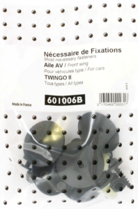 Kit de fixation assemblage Aile avant pour RENAULT TWINGO II - 2007 à 2014 Tous modèles Neuf