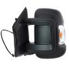 OCCASION - Rétroviseur gauche électrique pour FIAT DUCATO III phase 1, 2006-2014, bras court, rabattable électriquement, dégivrant, sonde, feu clignotant orange (16W)