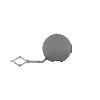 Cache crochet de remorquage pour PEUGEOT  RIFTER, depuis 2018, pare chocs arrire, Neuf  peindre