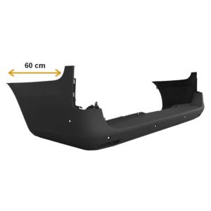 Pare chocs arrière pour MERCEDES VITO III (W447) depuis 2014, châssis long, trous radar, brides angle mort, gris, Neuf