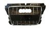 Grille pour AUDI A3 II ph.2 SPORTBACK 2008-2012, chromée, noir, avec porte-plaque, capteurs, chromée, Neuve