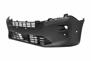 Pare chocs avant inférieur pour OPEL COMBO V E, depuis 2024, noir grainé, cache crochet, 6 trous radar, trou et cache pour cruise control, Neuf