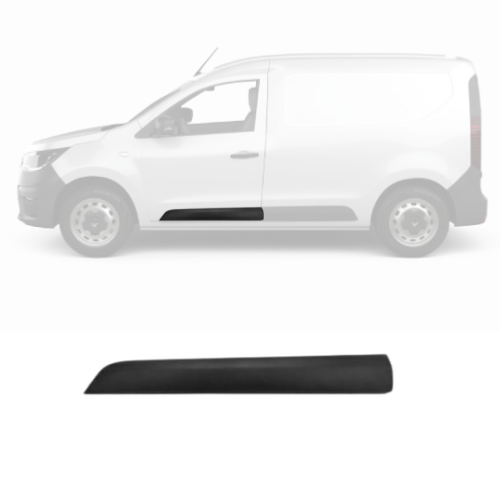 Moulure de porte avant gauche pour RENAULT EXPRESS depuis 2021, noire, Neuve