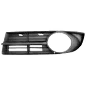 Grille de calandre gauche pour VOLKSWAGEN CADDY III ph.1 2004-2010 noire, (Life) trou antibrouillard