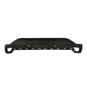 Pare chocs arrière inférieur pour DACIA SANDERO STEPWAY III phase 1 depuis 2021, trous park assist et radar + supports, noir gaufré, Neuf