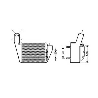 Intercooler pour AUDI A4 I ph.1 1994-1999, OEM: 59145806, Neuf
