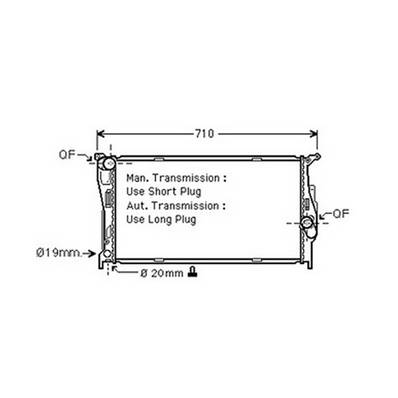 Radiateur de refroidissement moteur pour BMW Serie 1 E87 2007-2011, OEM: 17117788903, Neuf