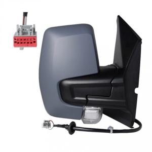 Rétroviseur droit électrique pour FORD TRANSIT CUSTOM phase 2 2018-2023, dégivrant, feu clignotant, rabattable électriquement, Neuf à peindre