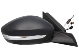 Rétroviseur extérieur droit manuel pour OPEL CORSA F 2019-2023, sonde, feu clignotant, noir, Neuf 