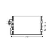 Condenseur de Climatisation pour FIAT SCUDO I ph.1 1995-2003, OEM: 1486721080, Neuf