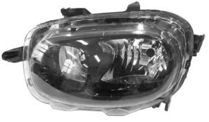 Phare Optique avant gauche pour CITROËN C3 III phase 1 2016-2020, H7+H7, Neuf