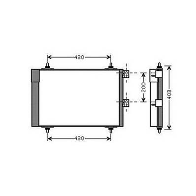 Condenseur de Climatisation pour PEUGEOT PARTNER I ph.2 2002-2008, OEM: 6455CN, Neuf